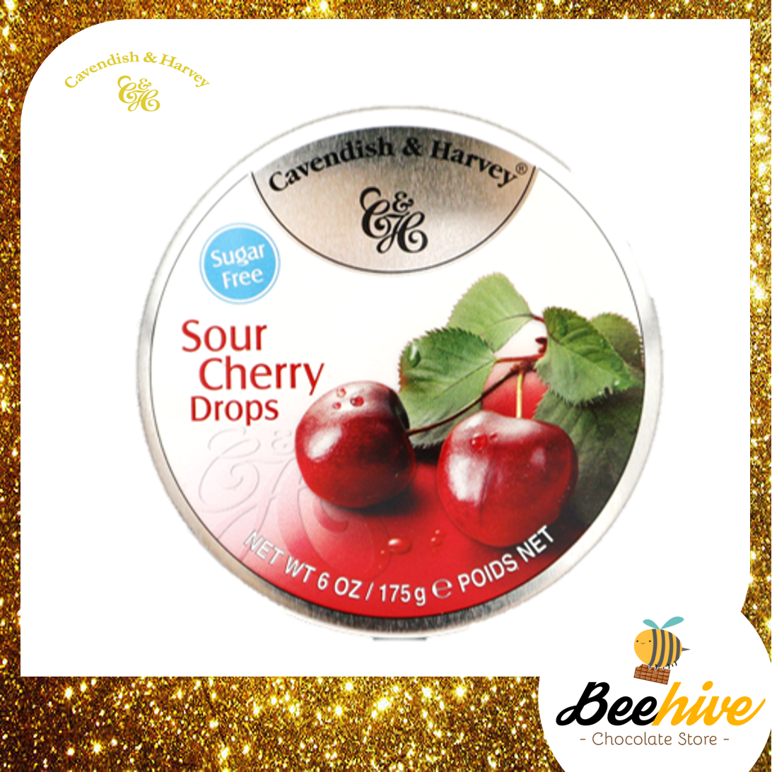 Cavendish n Harvey Sugar Free Sour Cherry Drops Candy 175g